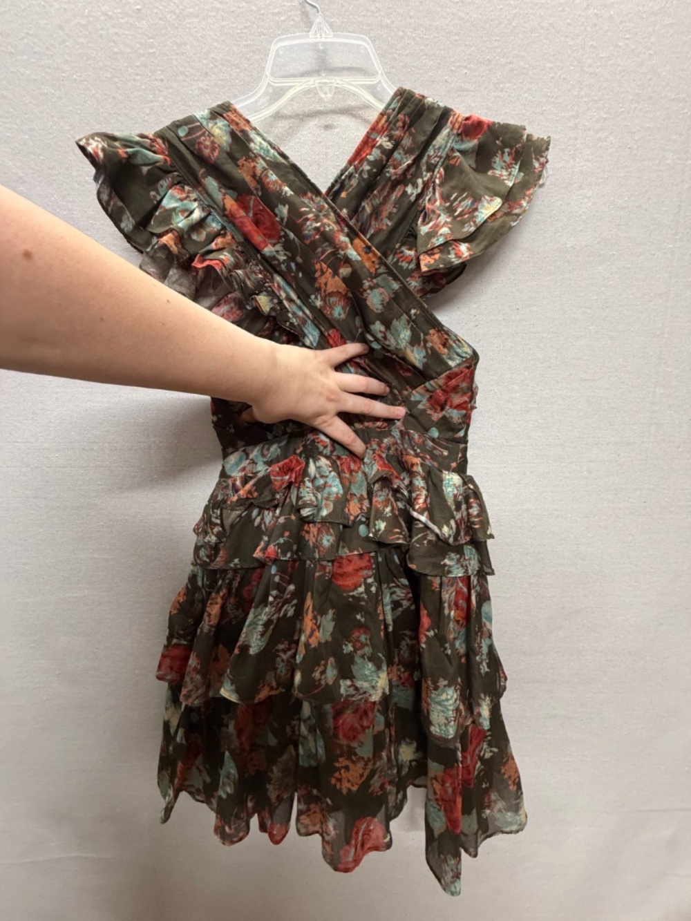 Ulla Johnson Sarafina Ruffle Cutout Minidress - size 2 - Picture 3 of 5